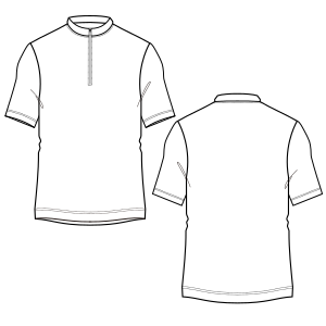 Fashion sewing patterns for MEN T-Shirts Bowling Jersey 9711